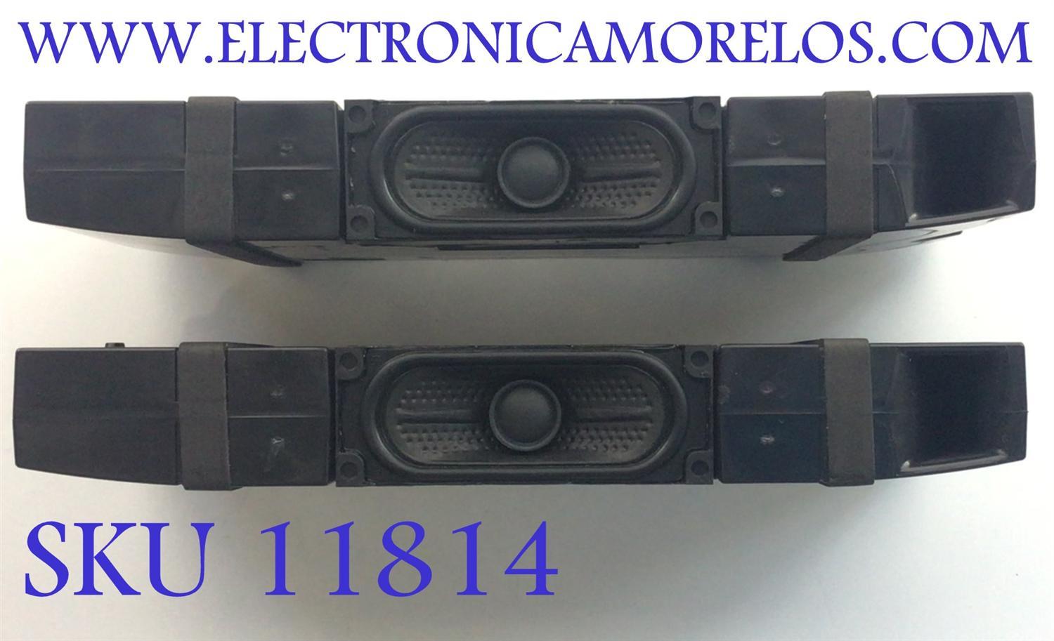 KIT DE BOCINAS PARA TV LG / NUMERO DE PARTE EAB64370908 /  6Ω  10/14W / N1B251 / 64370908 / MODELO OLED55A1AUA.DUSQLJR